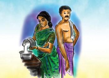 നന്ദിനിയെ ആശ്വസിപ്പിക്കുന്ന കറുമ്പി
