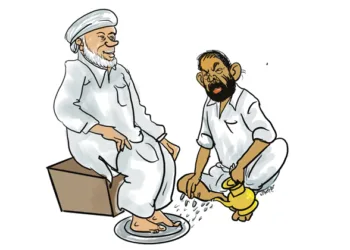 ശിവന്‍കുട്ടിയുടെ പാദപൂജ